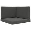vidaXL Perna pentru canapea de exterior Poliester Antracit 80 x 80 cm