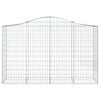 vidaXL Coșuri gabion arcuite 6 buc, 200x50x120/140 cm, fier galvanizat