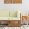 vidaXL Sofa Colțar pentru Exterior Lemn Solid de Acacia natural