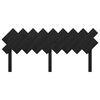vidaXL Tăblie de pat, negru, 178x3x80,5 cm, lemn masiv de pin