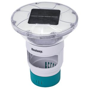 Bestway Lumină solară plutitoare cu benzi LED Alb &Oslash; 7,6 cm PC și ABS
