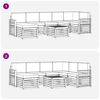 vidaXL Seturi de canapele 8 pcs Natural și Bej Lemn Solid de Acacia