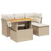vidaXL Set canapele de grădină cu perne, 6 piese, bej, poliratan