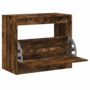 vidaXL Pantofar, stejar fumuriu, 80x42x69 cm, lemn compozit
