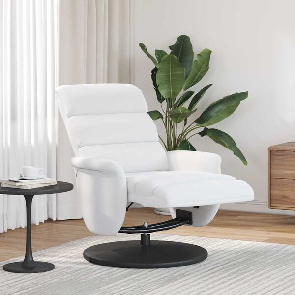vidaXL Fotoliu recliner Alb 98 x 71 x 106 cm PU