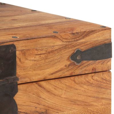 vidaXL Cufăr, 40x40x40 cm, lemn masiv de acacia