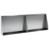 vidaXL Zid de sprijin 2 buc. 60 x 12 x 30 cm Oțel Galvanizat Argintiu