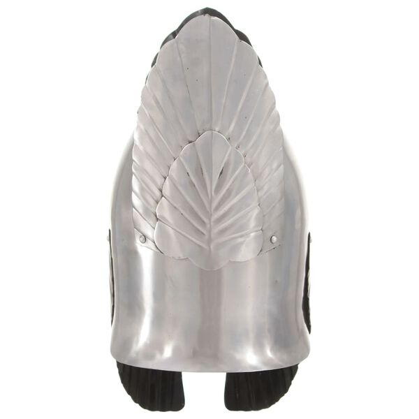 vidaXL Coif cavaler medieval, fantezie, jocuri roluri, argintiu, oțel