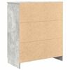 vidaXL Bufetă cu sertare Gri beton 71x35x84 cm Lemn prelucrat