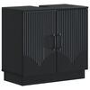 vidaXL Dulap pentru Chiuveta de Baie HOORN Negru 59,5 x 31,5 x 56 cm