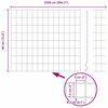 vidaXL Gard Euro Argintiu 0.4 x 25 m Metal zincat prin imersie la cald