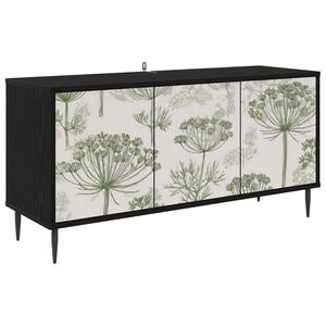 vidaXL Cabinet TV GOTHA 102 x 33 x 51 cm Stejar Negru Lemn prelucrat
