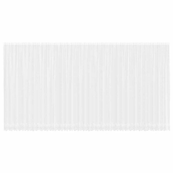 vidaXL Cortină din Dantelă cu perdele Alb 300 x 900 cm Poliester