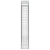 vidaXL Coșuri gabion arcuite, 2 buc, 200x50x220/240cm, fier galvanizat