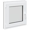 vidaXL Fereastră pentru subsol RISOR 50 x 50 cm PVC și Sticlă Antracit