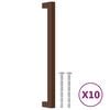 vidaXL M&acirc;nere de dulap, 10 buc., bronz, 224 mm, oțel inoxidabil