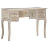 vidaXL Birou, gri, 115 x 45 x 75 cm, lemn masiv de mango