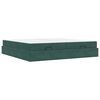 vidaXL Cadru de pat cu saltea cu saltea 2 pcs Verde Catifea