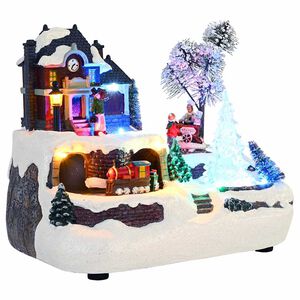 vidaXL Decor de Crăciun pentru masă Multicolour 23,5 x 16 x 18,5 cm