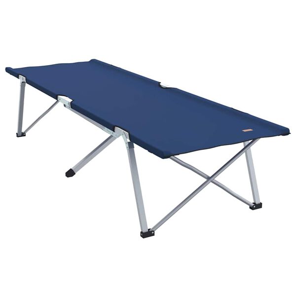 vidaXL Pat pliabil pentru camping 2 pcs albastru 194 x 62,5 x 42,5 cm