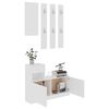 vidaXL Set mobilier pentru hol, alb, lemn prelucrat (802849 + 802840)