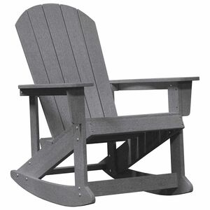 vidaXL Scaun rocking Adirondack Gri deschis HDPE