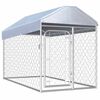 vidaXL Padoc pentru c&acirc;ini de exterior cu acoperiș, 200 x 100 x 125 cm