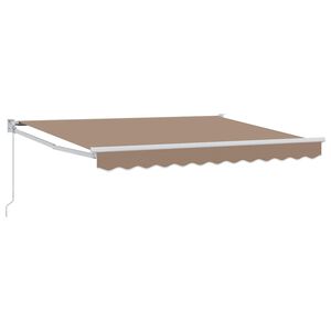 vidaXL Copertină retractabilă Gri taupe 3,5 x 2 m