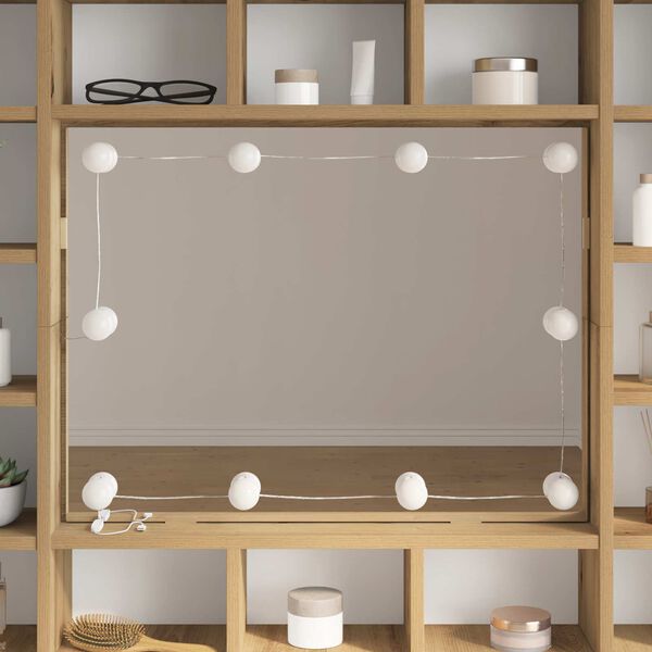 vidaXL Lumini pentru oglindă 2 pcs Alb 4.5 x 4.5 x 4.8 cm Plastic