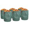 vidaXL Saci pentru deșeuri din grădină 12 pcs Verde 66 x 66 x 83,5 cm