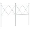 vidaXL Tăblie de pat metalică, alb, 120 cm