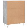 vidaXL Servantă, gri beton, 69,5x34x90 cm, lemn compozit