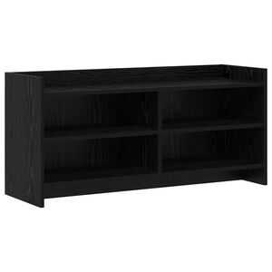 vidaXL Cabinet TV 100 x 33 x 47 cm Stejar Negru Lemn prelucrat