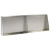 vidaXL Zid de sprijin 2 buc. 60 x 12 x 40 cm Oţel inoxidabil Argintiu
