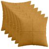 vidaXL Husă pentru pernă 6 pcs ALMELO Galben 30 x 30 cm cord