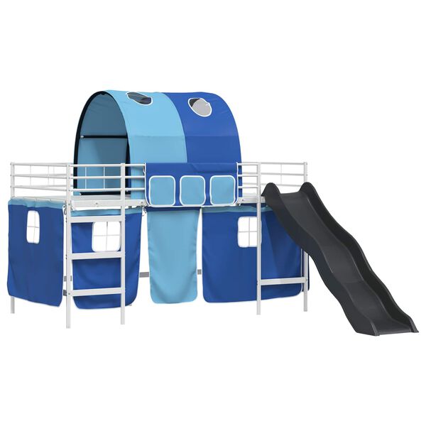 vidaXL Alb și albastru 107 x 200 cm