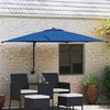 vidaXL Parasol de Grădină Albastru și Negru 248.5 x 247.5 x 160 cm