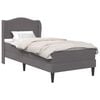 vidaXL Cadru de pat cu headboard Gri 90 x 200 cm Piele artificială