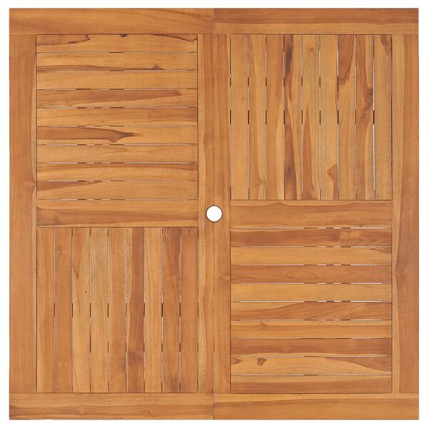 vidaXL Masă de grădină, 110x110x75 cm, lemn masiv de tec