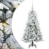 vidaXL Brad de Crăciun artificial cu ramuri articulare Alb 120 cm