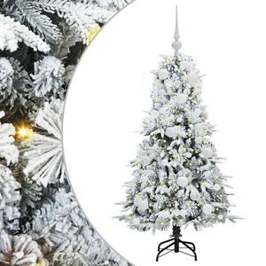 vidaXL Brad de Crăciun artificial cu ramuri articulare Alb 120 cm