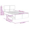vidaXL Cadru de pat cu sertar Negru 120 x 200 cm Lemn prelucrat
