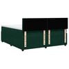 vidaXL Pat box spring cu saltea, verde &icirc;nchis, 180x200 cm, catifea