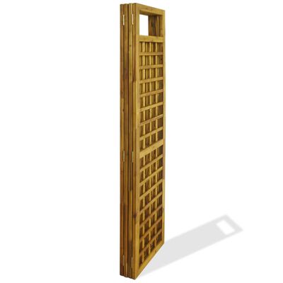 vidaXL Separator cameră cu 4 panouri, nuiele lemn acacia, 160x170 cm