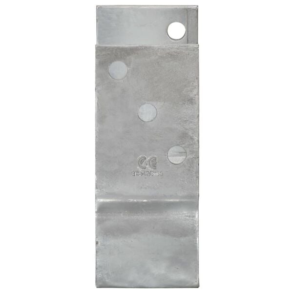 vidaXL Ancore de gard, 12 buc., argintiu, 7x6x15 cm, oțel galvanizat