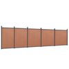 vidaXL Panouri pentru gard, maro, 872x186 cm, WPC