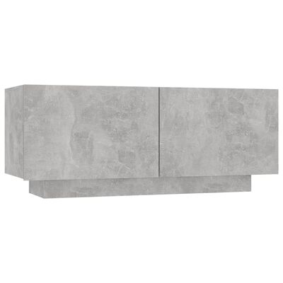 vidaXL Noptieră, gri beton, 100x35x40 cm, lemn prelucrat