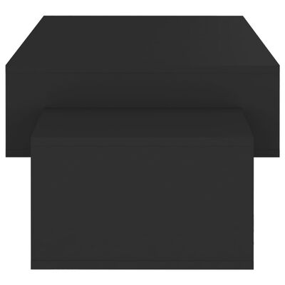 vidaXL Măsuță de cafea, negru, 105x55x32 cm, PAL