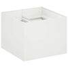 vidaXL Vază pentru Grădină Alb 80 x 80 x 60 cm Oțel laminat la rece