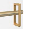 vidaXL Perete de duș Walk-in Manual auriu și transparent 70 x 190 cm